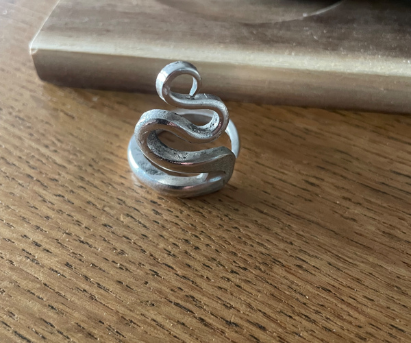 Bague argentée 